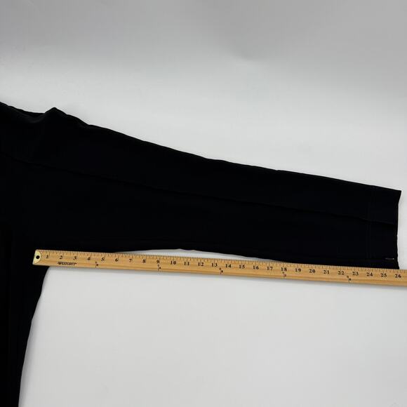 ANTHROPOLGIE Women Ankle Zip Comfort Career Pants Size L Black High Rise Stretch - Picture 9 of 10